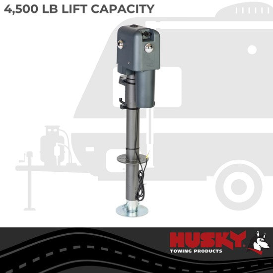 Brute Electric Tongue Jack, 4500 lb- Silver