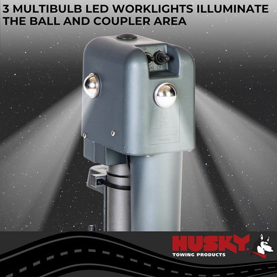 Brute Electric Tongue Jack, 4500 lb- Silver