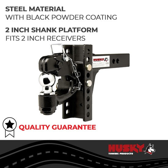 Adjustable Ball Mount / Pintle Combo Kit, 2-5/16" Ball