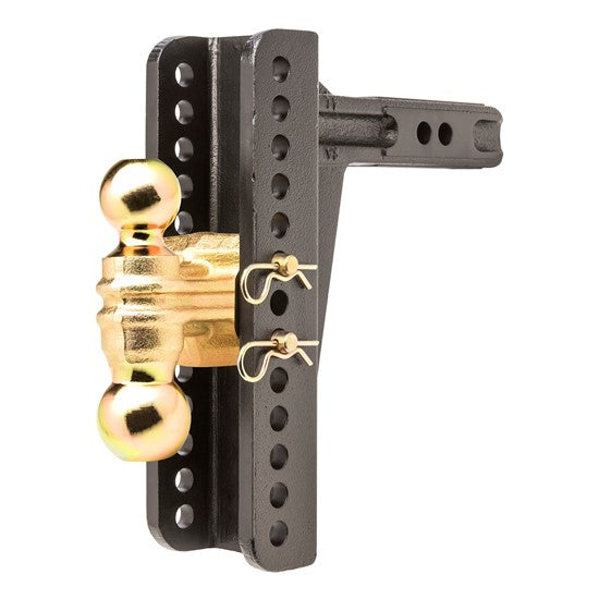 Adjustable Ball Mount Kit With Dual Ball, 2" Receiver, 10" Drop