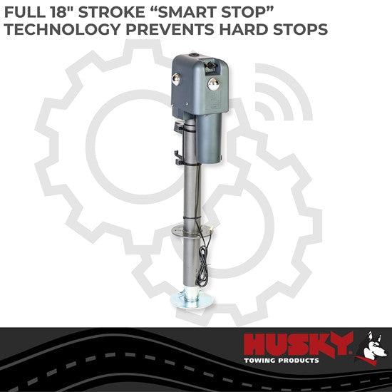 Brute Electric Tongue Jack, 4500 lb- Silver